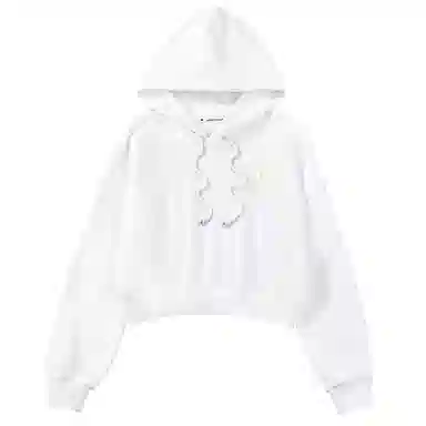 棉致 连帽短款宽松简约舒适通勤卫衣 女款