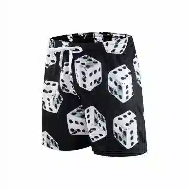 物质公式 美式复古高街不过膝三分裤撸铁健身运动跑步透气网口舒适柔软透气篮球裤 男女同款