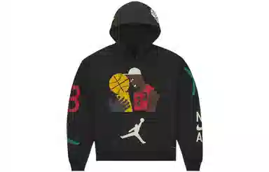 Jordan x Nina Abstract Print Hoodie Black