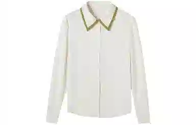 【dme】 纯色休闲长袖衬衫 女款 米白