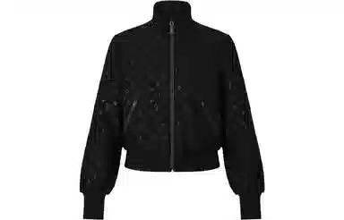 Louis Vuitton SS21 Embossed Zip Jacket Black