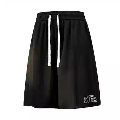 兰缪 日系纯色基础款日常通勤舒适透气亲肤柔软美式复古百搭运动户外宽松休闲短裤 男女同款