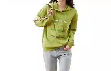 【dme】 字母绣花连帽休闲卫衣 女款