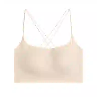 内在密码 交叉美背新款无痕抹胸带杯垫防走光防下垂可内搭外穿显瘦吊带女