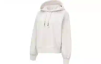 中国李宁 纯色连帽套头宽松卫衣 女款 花灰