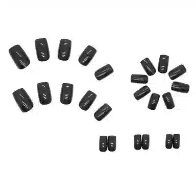 馨枕居 甜酷显白  穿戴甲 中梯黑色纯色