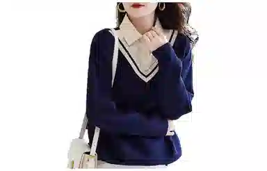 【dme】 翻领假两件卫衣 女款