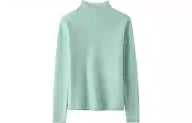 恒源祥 休闲半高领撞色提花针织羊绒衫 女款