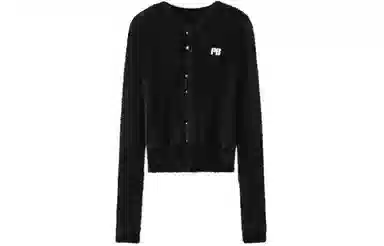 太平鸟 羽毛纱简约圆领针织衫 女款