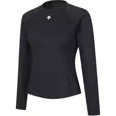 DESCENTE Logo Crew Neck Long Sleeve Tee Women