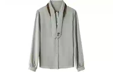 恒源祥 纯色休闲长袖衬衫 女款