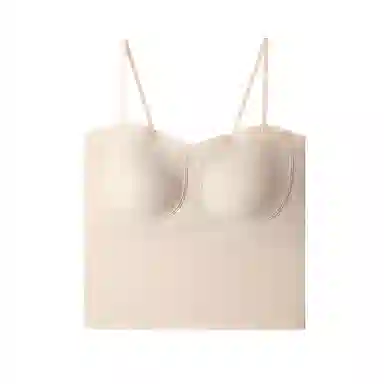 内在密码 细带背心女外穿带胸垫一体夏季薄款抹胸打底美背显瘦内搭吊带上衣