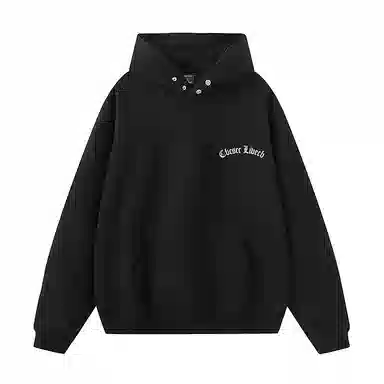 草本初色 大码无性别设计感哥特字母宽松经典基础款卫衣 男女同款