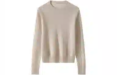 恒源祥 纯色圆领套头羊绒衫 女款