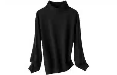 恒源祥 堆堆领纯色打底羊绒衫 女款