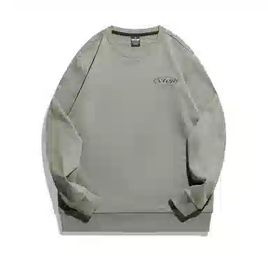 特步 纯色宽松圆领套头卫衣 女款