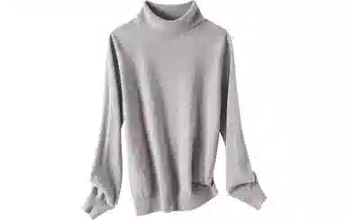 恒源祥 堆堆领纯色打底羊绒衫 女款