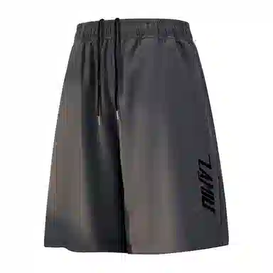 兰缪 简约纯色基础日常舒适透气柔软亲肤美式百搭宽松五分休闲短裤 男女同款