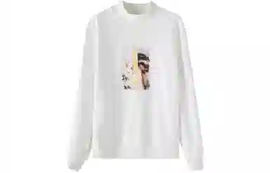 【dme】 纯色半高领印花休闲长袖卫衣 女款