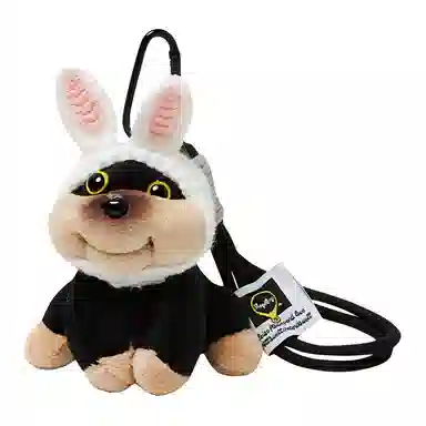 纳兰杜 可爱公仔玩偶挂件创意挂饰 毛绒拼合金 钥匙扣包周边 女款 绿色大眼青蛙/兔耳朵蜜蜂狗