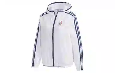 adidas Neo Colorful Logo Stripe Jacket White