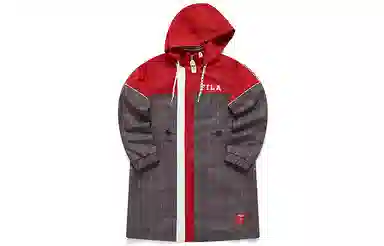 FILA x Mihara Yasuhiro Plaid Patchwork Woven Hoodie Coat