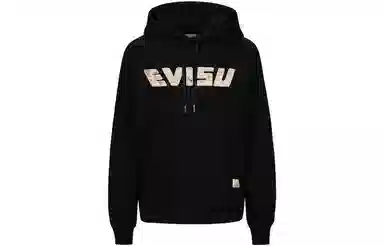 EVISU AW23 Hoodie Black