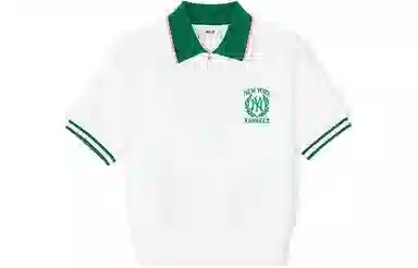 MLB Yankees Striped Polo Ivory