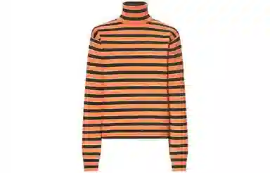 UNIQLO x MARNI Striped Cashmere Sweater Orange