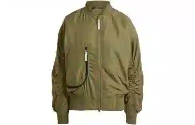 adidas x Stella McCartney Woven Bomber Jacket Deep Olive