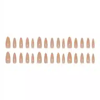 馨枕居 冰透温柔气质简约显白  穿戴甲 杏仁裸色纯色