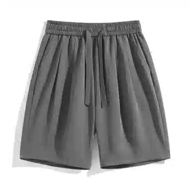 海尔斯 美式高街户外纯色百搭中腰宽松系带休闲短裤 男款