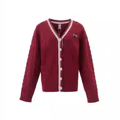 JESSYLINE V-Neck Cardigan Red