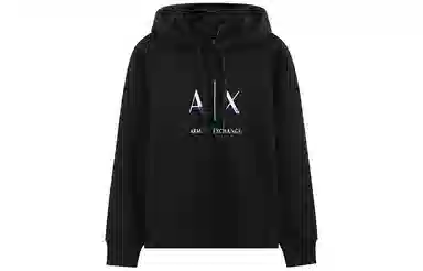 Armani Exchange SS23 Logo Hoodie Black