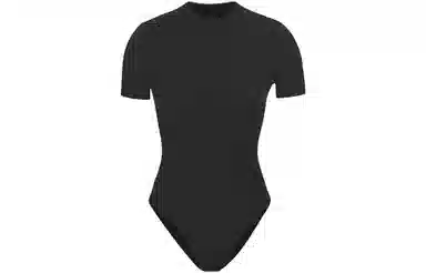 SKIMS Fits Everybody T-Shirt Bodysuit Onyx