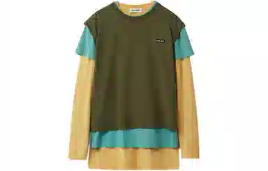Miu Miu SS24 Layered Long Sleeve T-Shirt