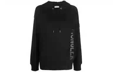 Moncler FW22 Logo Hoodie Black