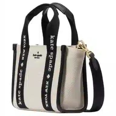kate spade Kip Tote Bag Beige Black