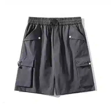 佐菲利 美式复古男潮流设计感多口袋五分宽松直筒休闲短裤 男女同款