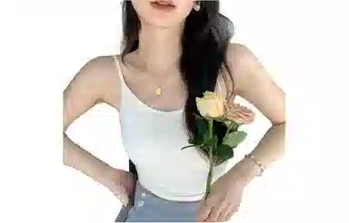 花栗鼠小姐 纯色露背吊带 女款