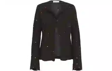 Chloe Collarless Fitted Jacket