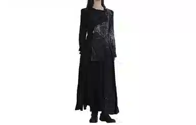 Yohji Yamamoto Long Coat Black