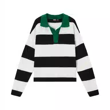 森马 宽松撞色套头长袖针织衫 女款