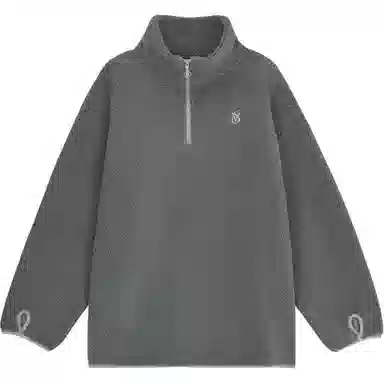 Victoria's Secret PINK Half-Zip Pullover Hoodie Gray