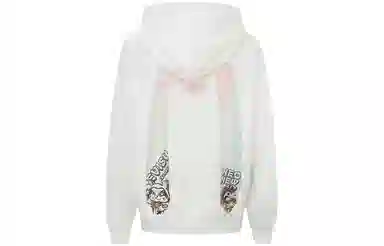 EVISU AW23 Lucky Cat & Daruma Hoodie White