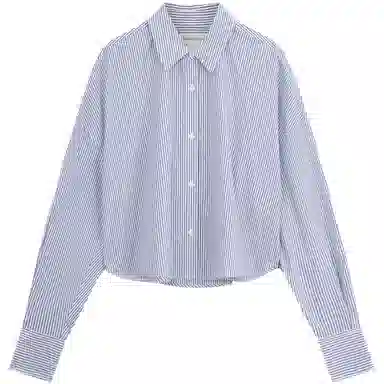 Calvin Klein Striped Cropped Shirt