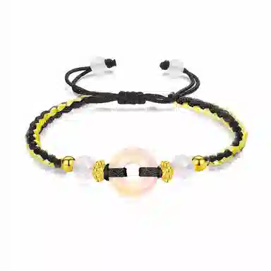 希遇 新中式国潮来财 好运平安扣 小众设计精致百搭 事事如意 合金 手绳 男女同款情侣款