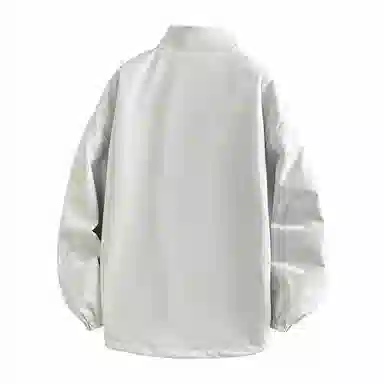 兰缪 美式高街风复古纯色基础款字母品牌防风日常山系通勤户外百搭运动休闲宽松长袖夹克外套 男女同款