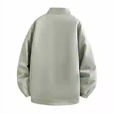 兰缪 美式高街风复古纯色基础款字母品牌防风日常山系通勤户外百搭运动休闲宽松长袖夹克外套 男女同款