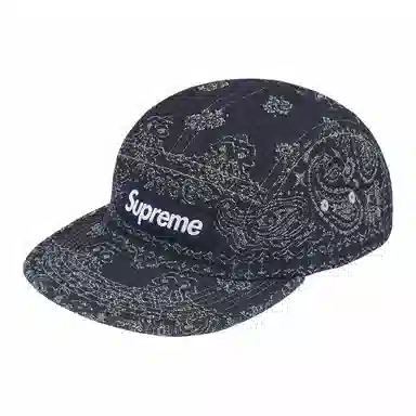Supreme Bandana Jacquard Denim Camp Cap -